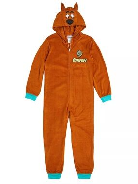 Scooby Doo | Scooby Costume Union Suit Pajamas | Size Extra Small (4/5)